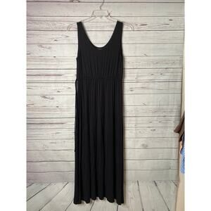 Nicole Miller Women's Black Sleeveless Maxi Dress Size M